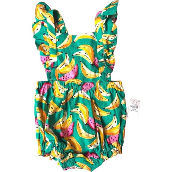 Old Navy Summer Seasonal Toddler Beach Tropical Printed Romper Sz 18-24 M NWT - Picture 1 of 12